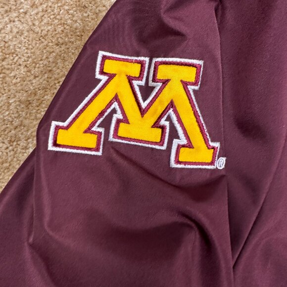 G III MINNESOTA GOPHERS JACKET V NECK MAROON YELLOW SIZE XXL WINDBREAKER - Picture 3 of 9